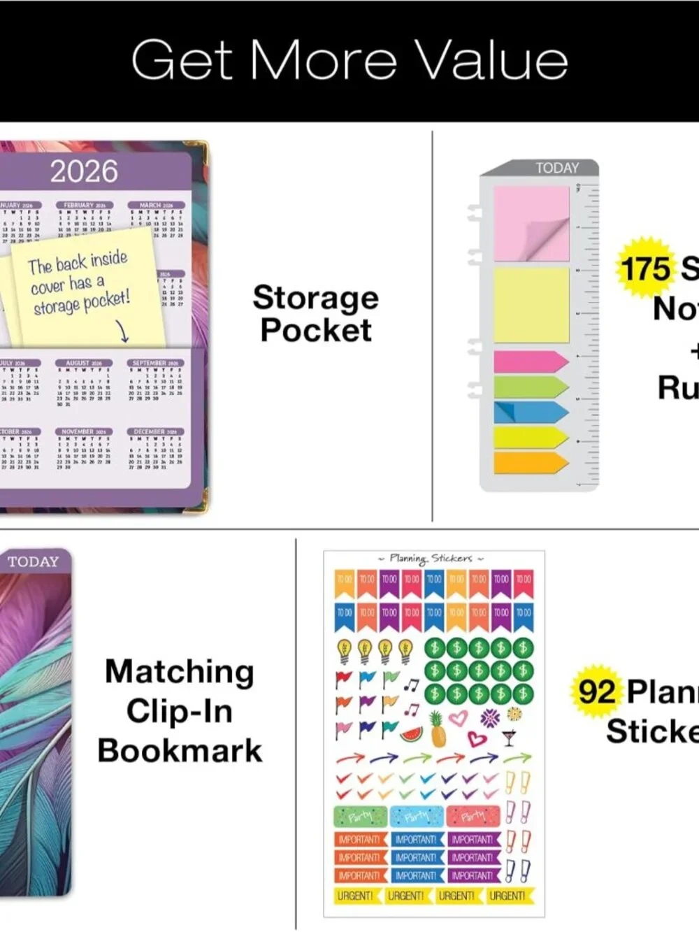 HARDCOVER 2025 Planner, 5.5"x8": 14 Months November 2024 - December 2025, Daily - Picture 3 of 8